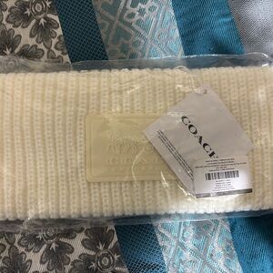 Coach Cream Knit Headband